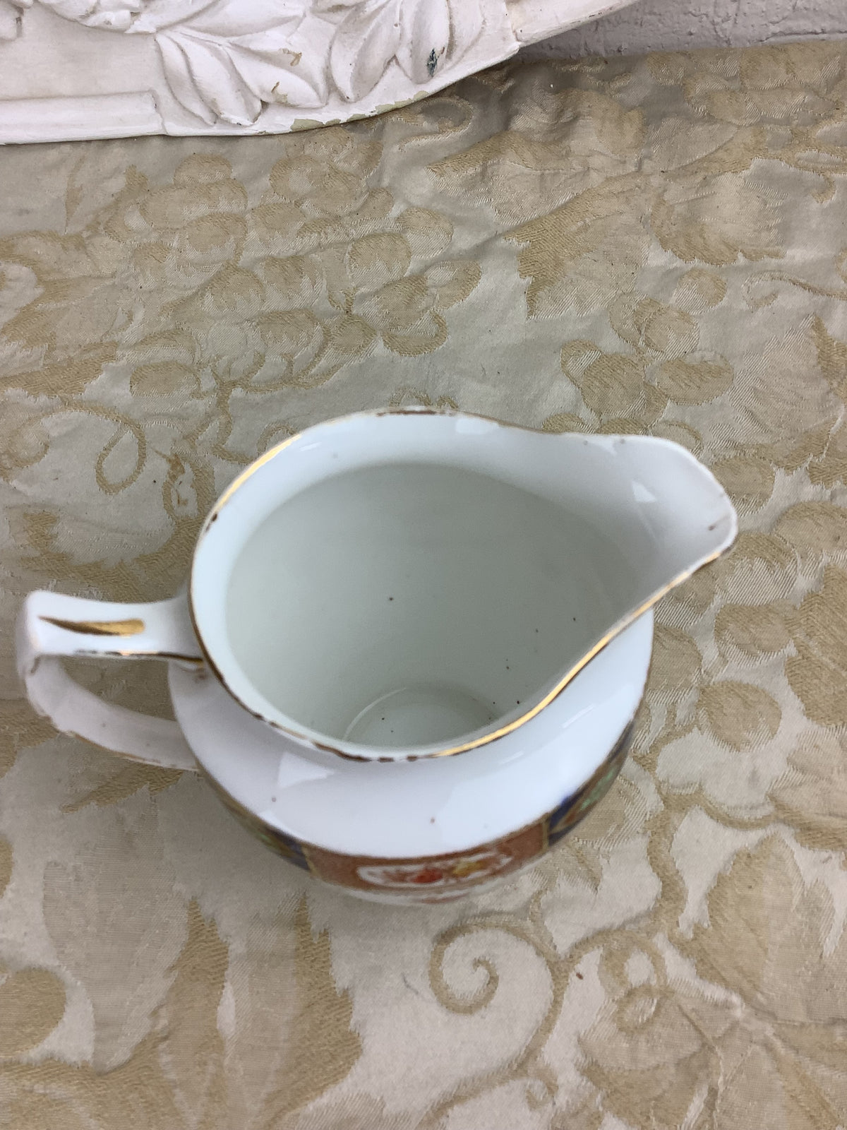 Pot à crème ancien anglais Doric Bone China — Décor Imari — Réf. 10C