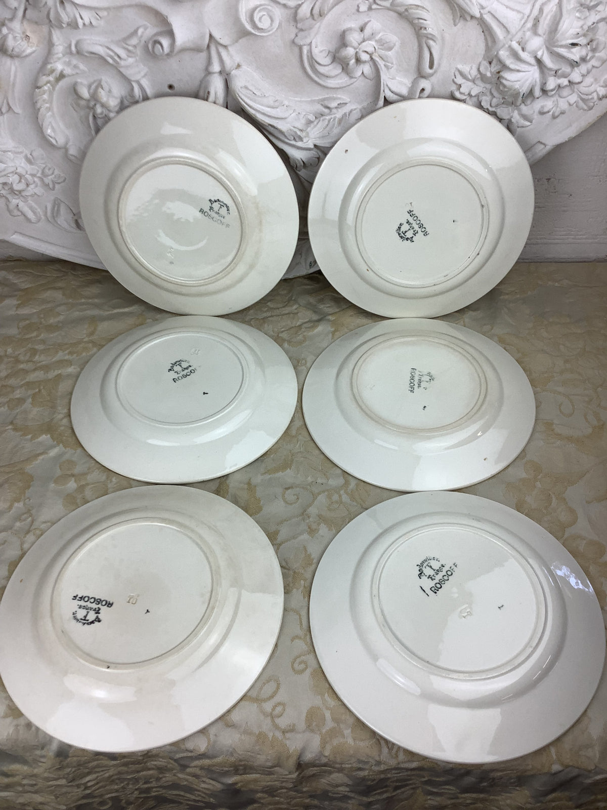 6 assiettes à dessert Badonviller – Modèle Roscoff – Réf. 26 B