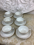 6 Tasses et 6 soucoupes Moulins des loups France