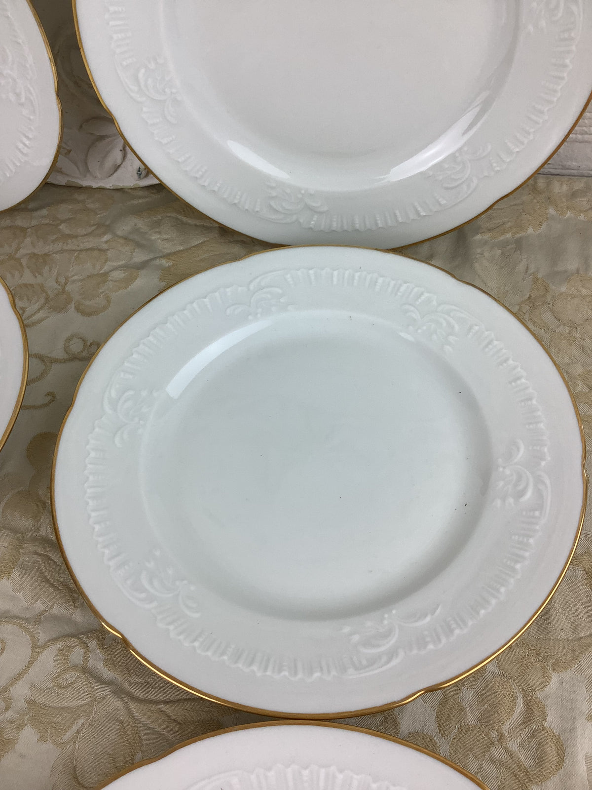 6 Assiettes à entremets Porcelaine Limoges France -Ref 25P
