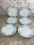 6 Assiettes plates anciennes Terre de fer Moulins des Loups