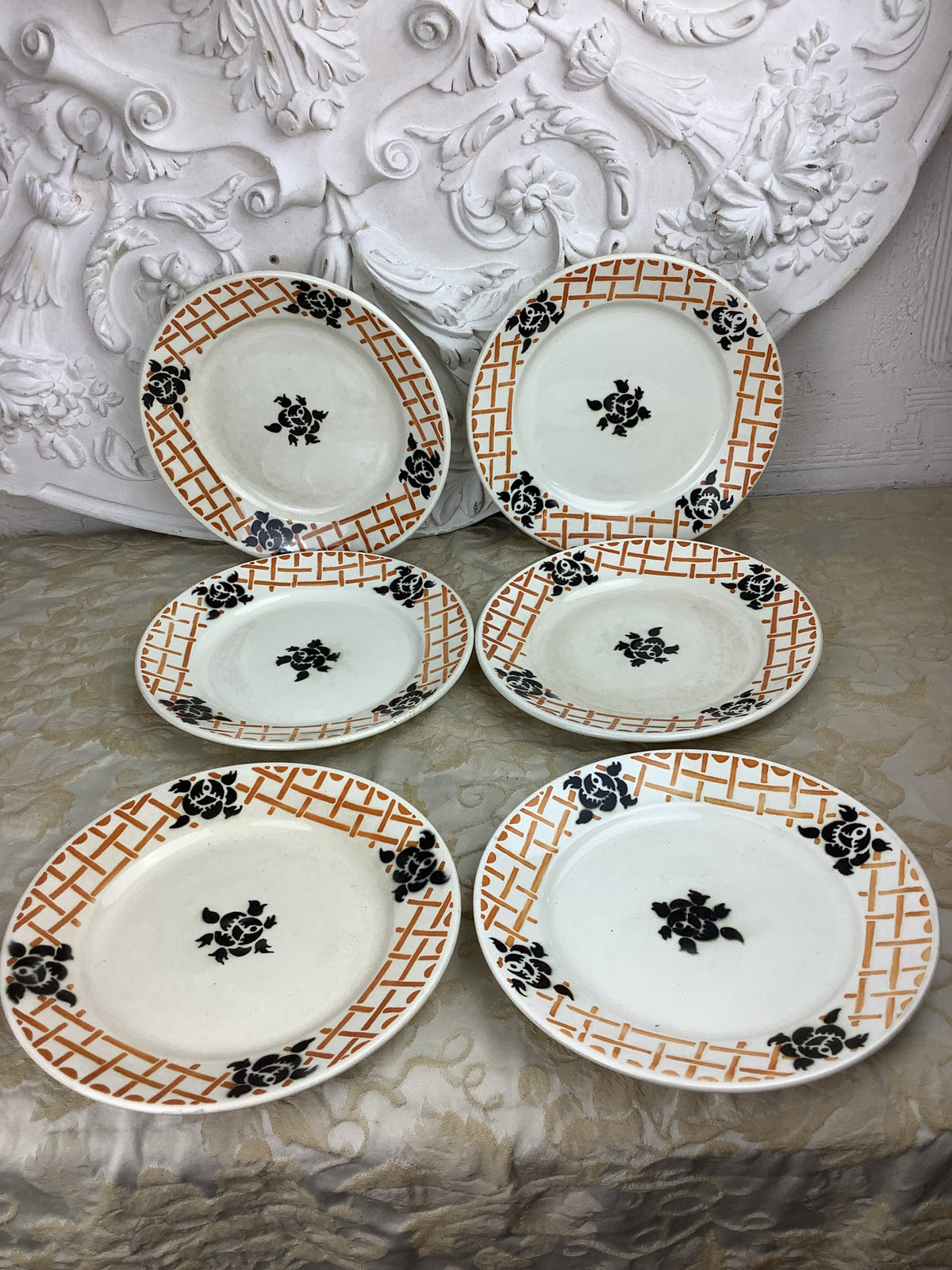 6 assiettes à dessert Badonviller – Modèle Roscoff – Réf. 26 B