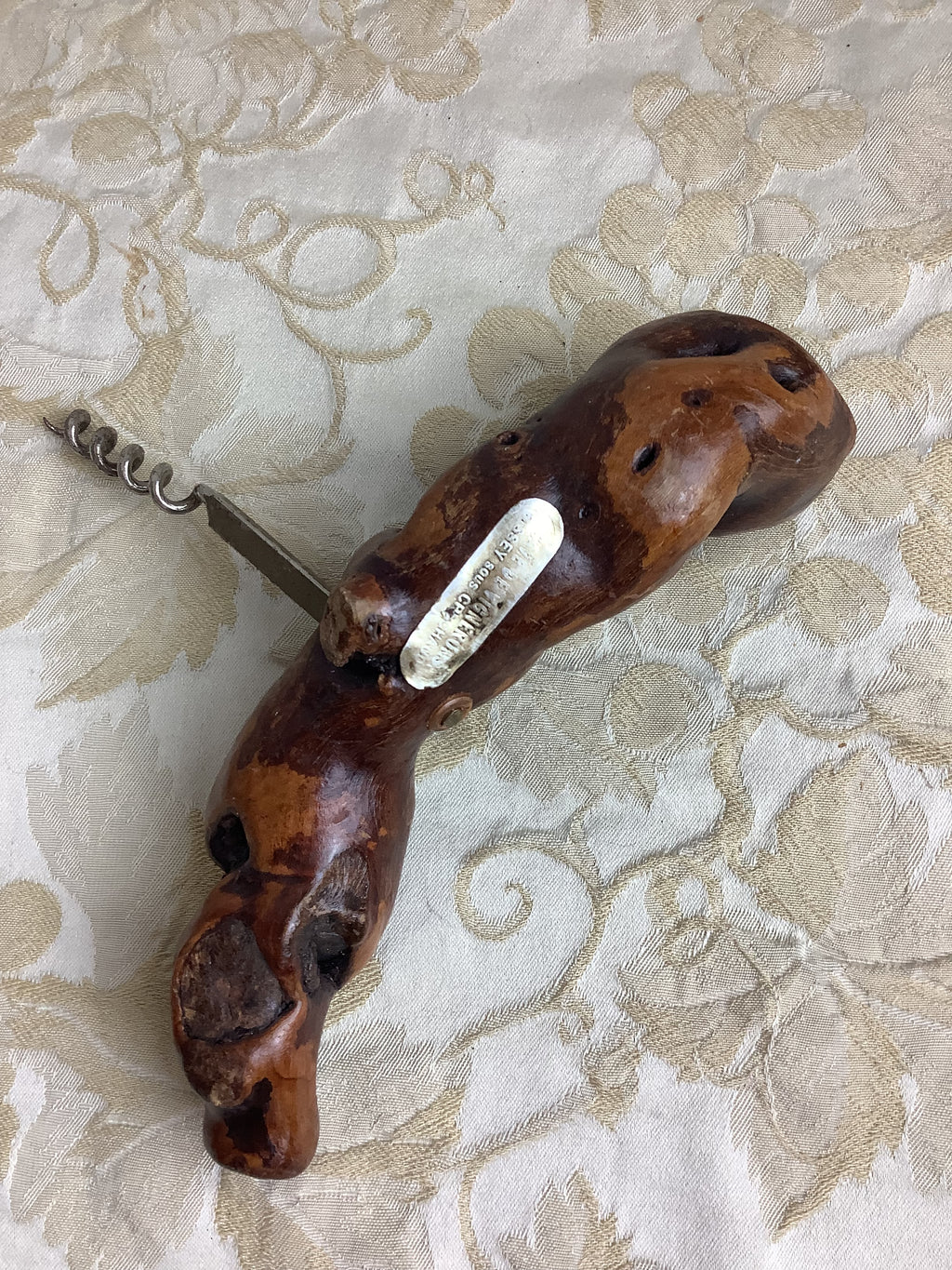🍷 Tire-bouchon ancien en cep de vigne – Réf. 26E