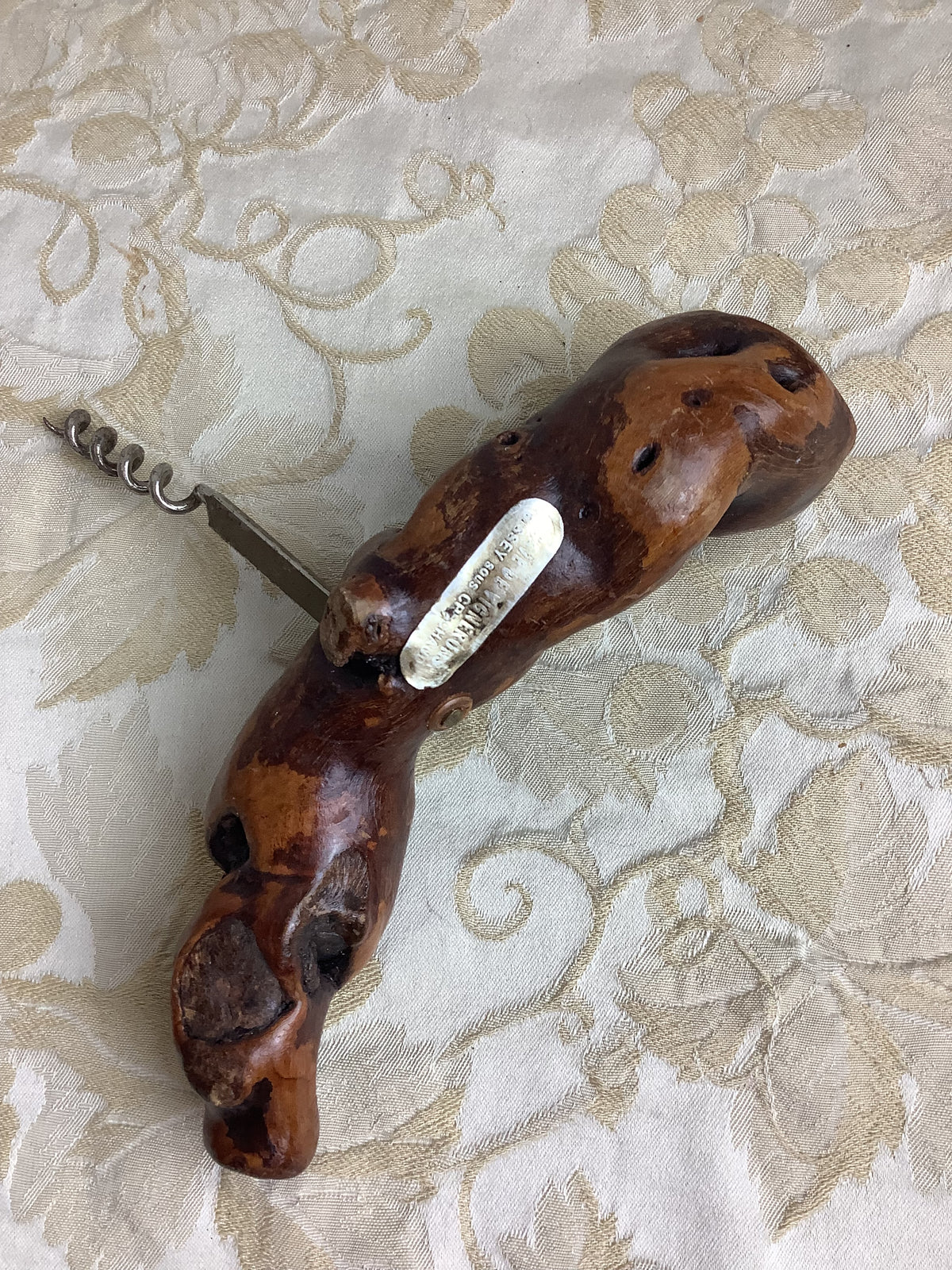 🍷 Tire-bouchon ancien en cep de vigne – Réf. 26E