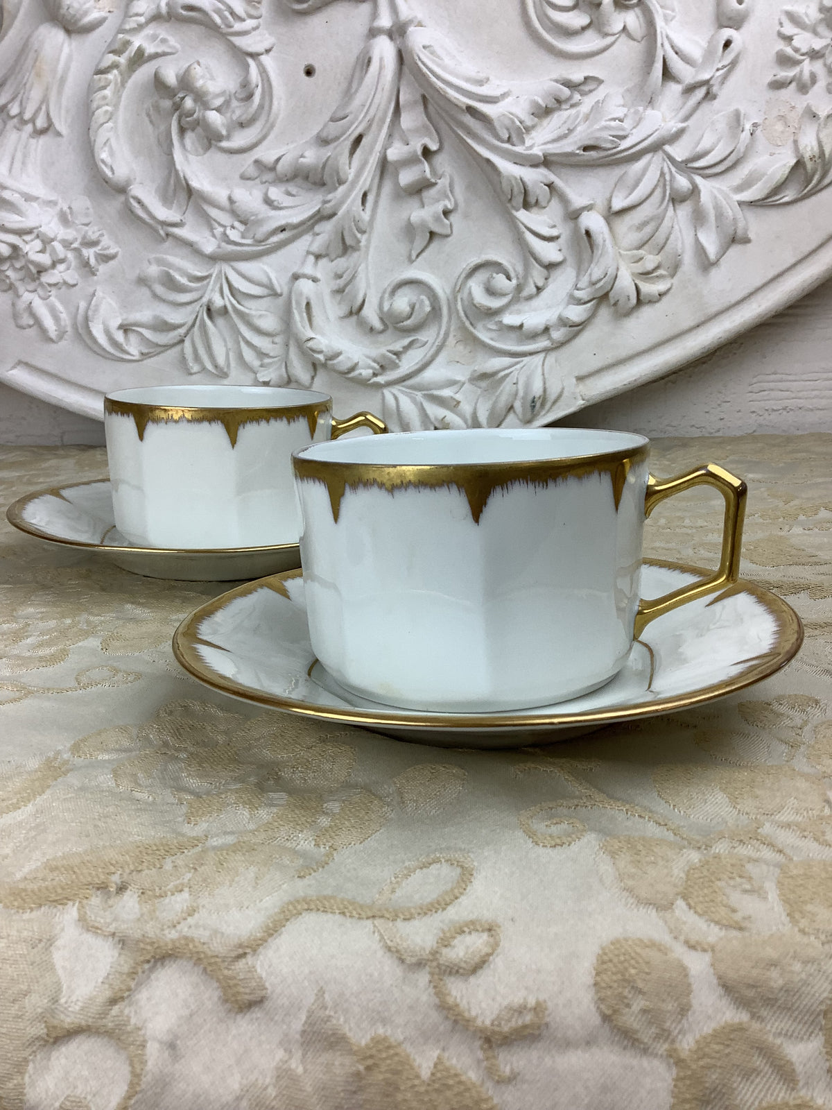 Duo de Tasses et soucoupes Porcelaine France -Ref 25s