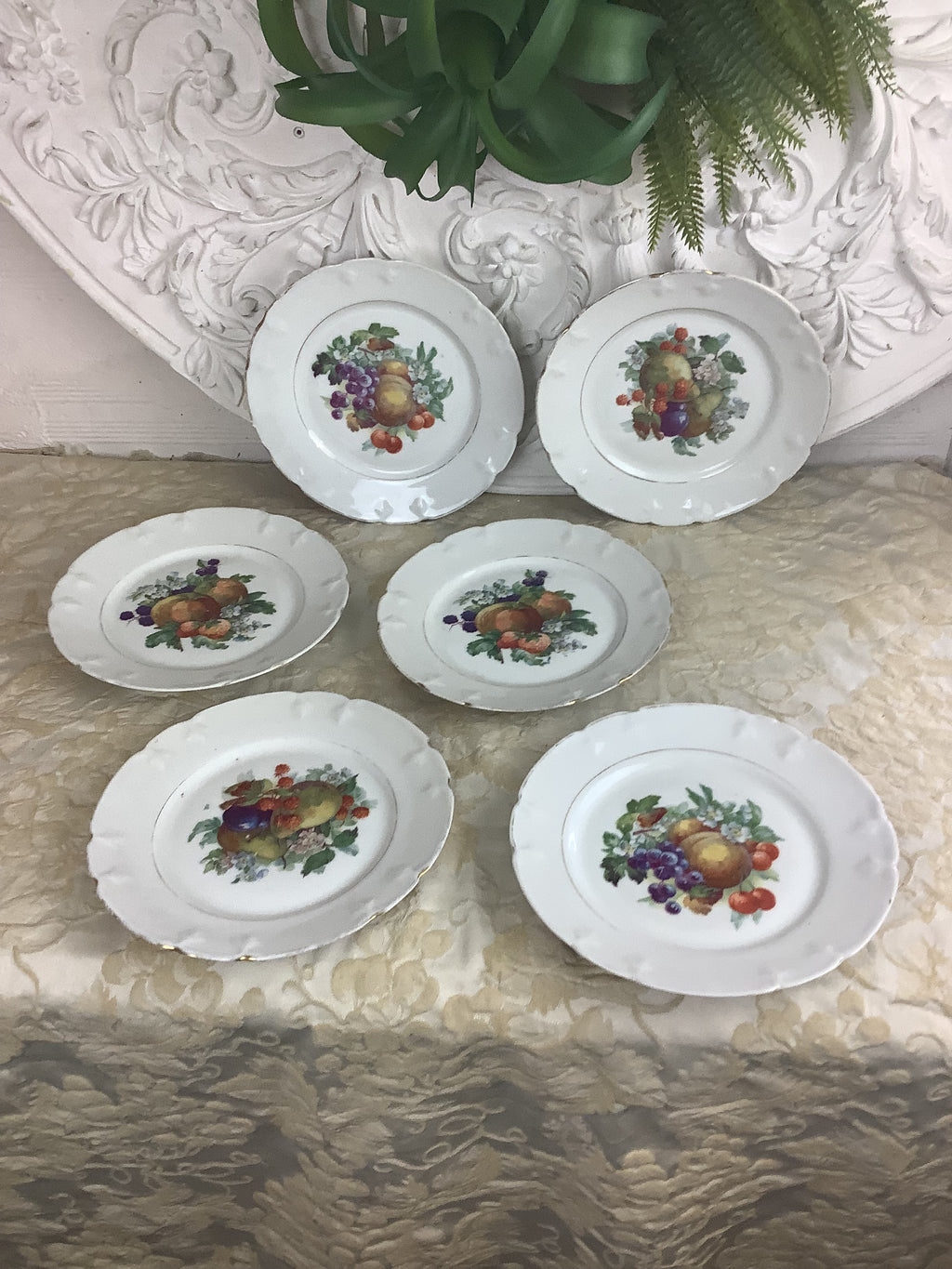 6 Assiettes à dessert anciennes Limoges France