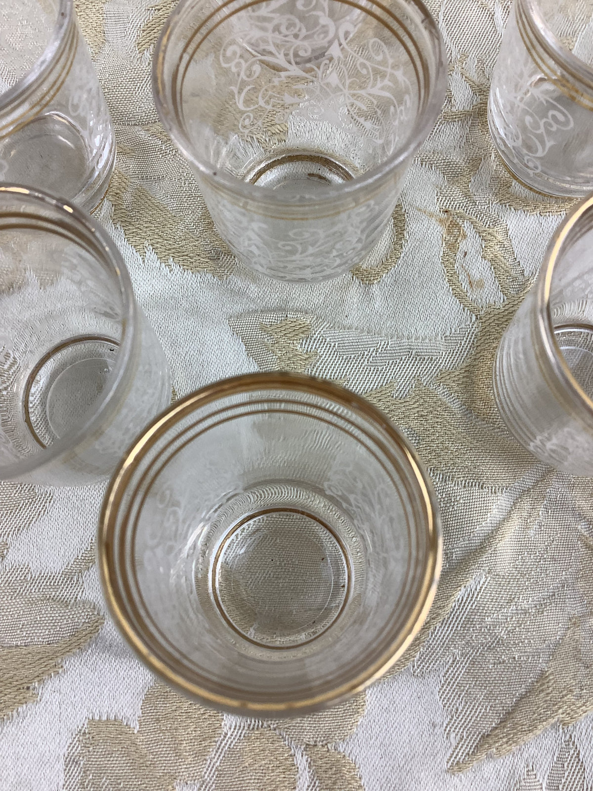 6 Petits verres Vintage