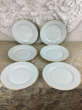 6 Assiettes à entremets Porcelaine Limoges France -Ref 25P