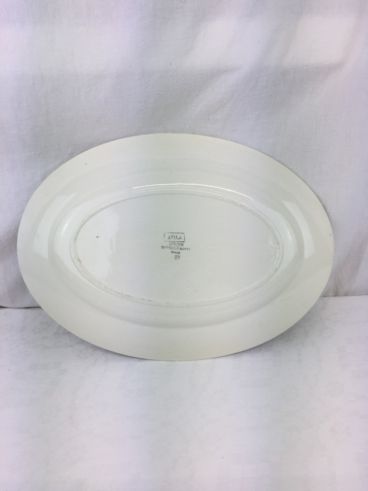 Plat ovale ancien Digoin Sarreguemines – Modèle Avila Ref 2y