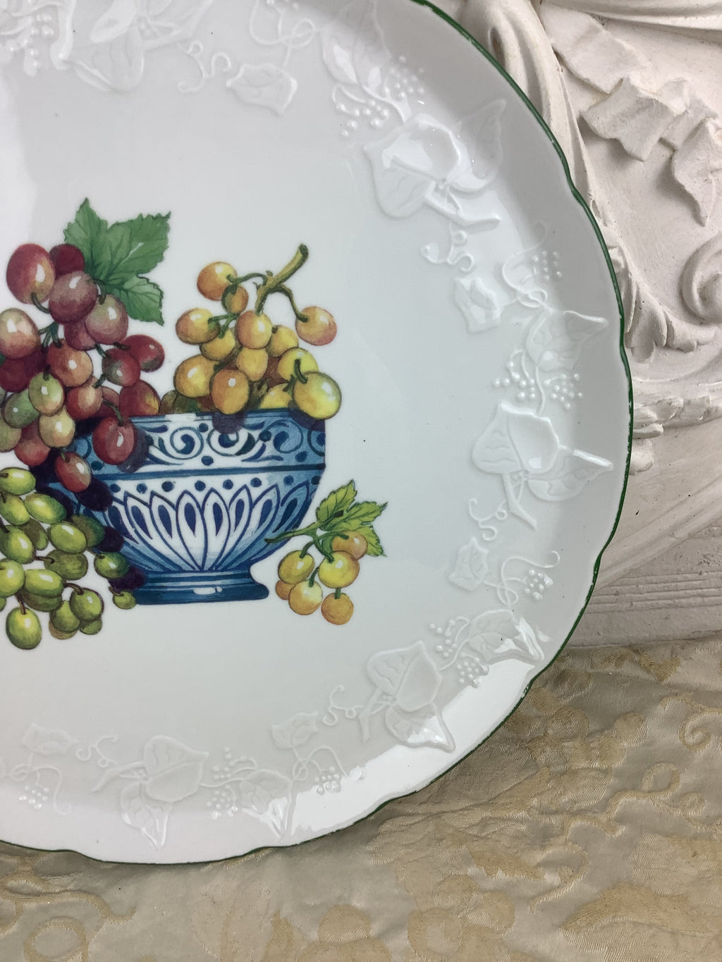 Ancien Grand Plat rond en Porcelaine de Limoges France