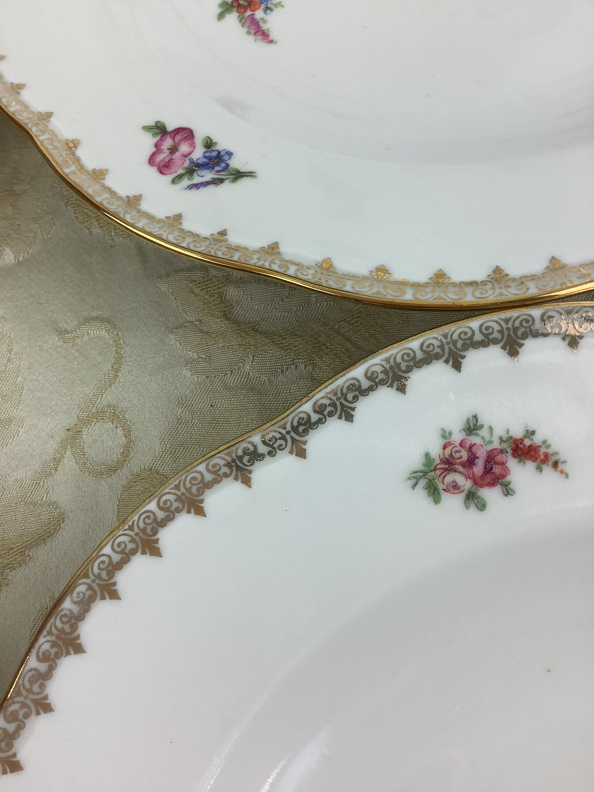 6 Assiettes Creuses anciennes Porcelaine de Limoges France