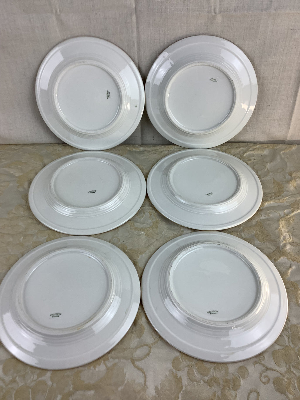6 Assiettes à dessert Porcelaine France