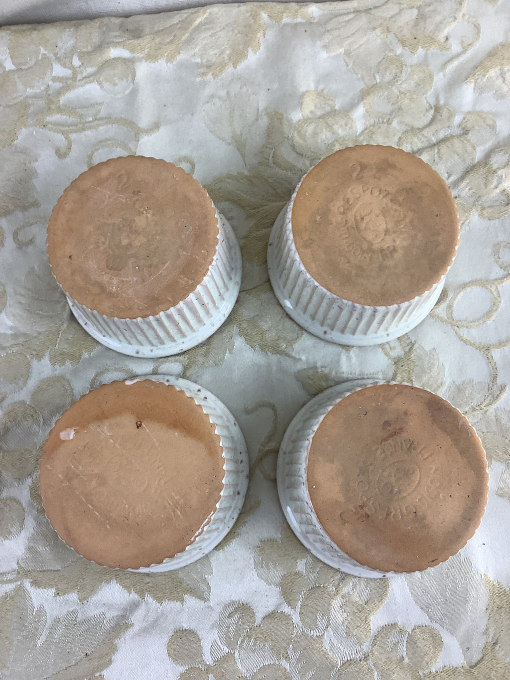 4 anciens moules à flan Digoin - Réf 16A