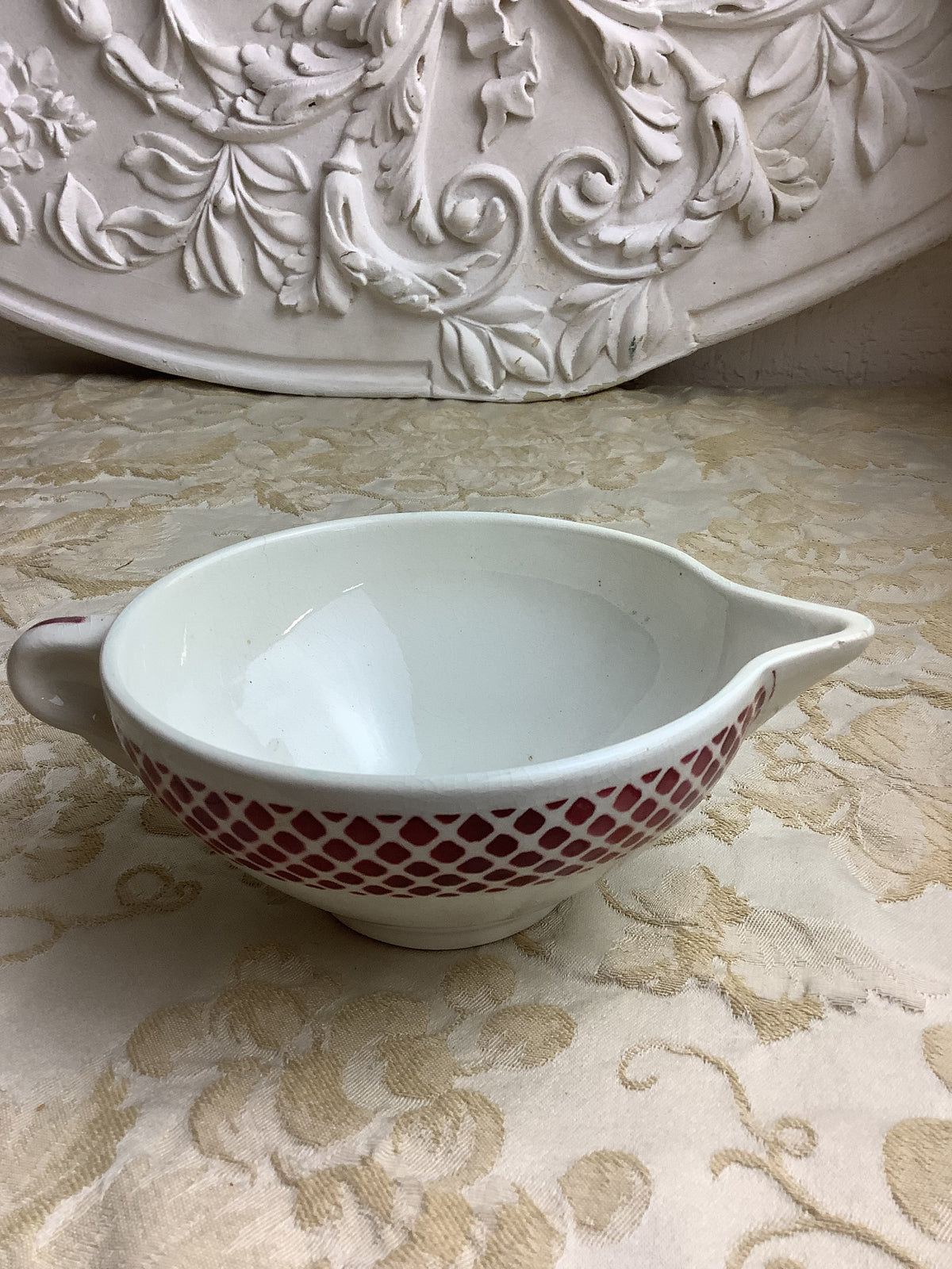 Saucière ancienne Céranord Saint-Amand – Faïence Art déco – Réf. 23G