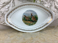 Ancien Plat en Porcelaine de Limoges France décor gibier et chasse