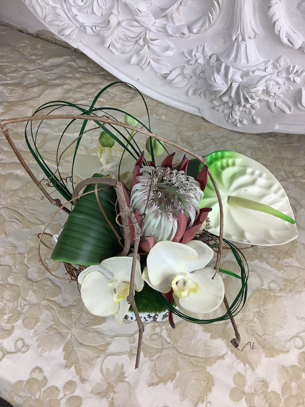 Creation Artisanale Composition Fleurs Artificielles