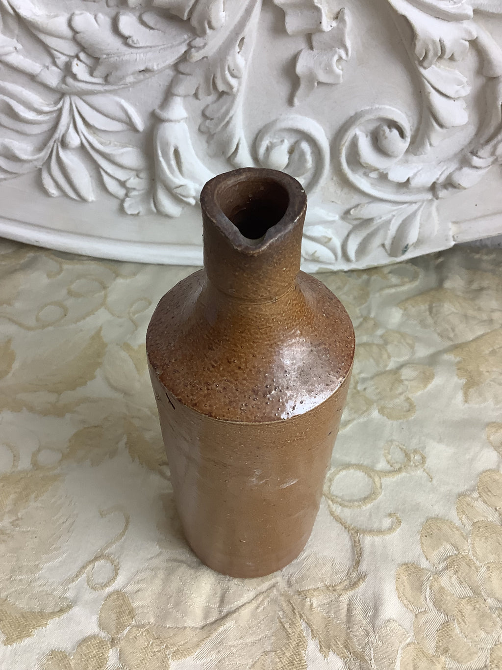 Petite bouteille ancienne en grès pour huile ou vinaigre – Réf. 26D