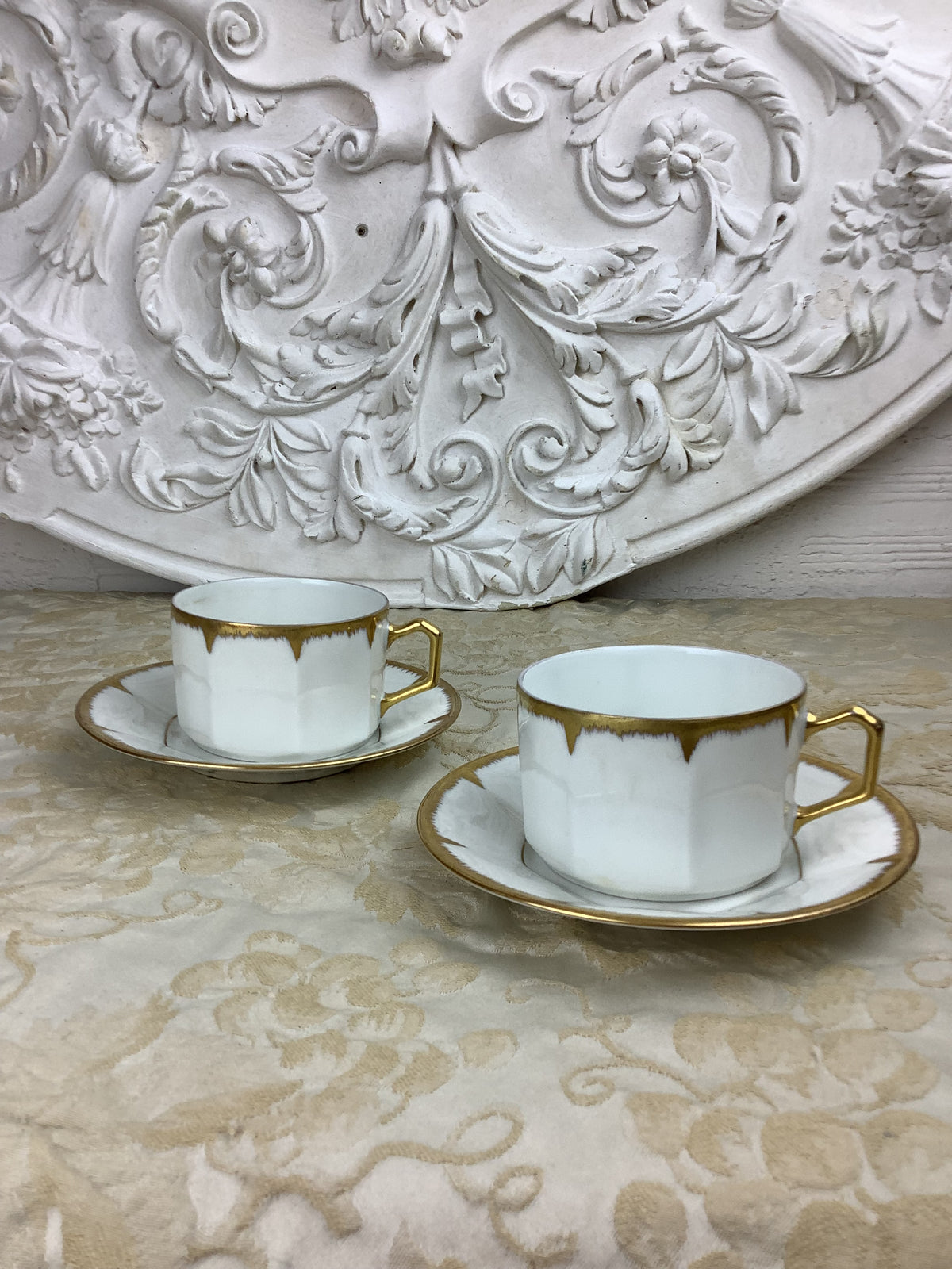 Duo de Tasses et soucoupes Porcelaine France -Ref 25s
