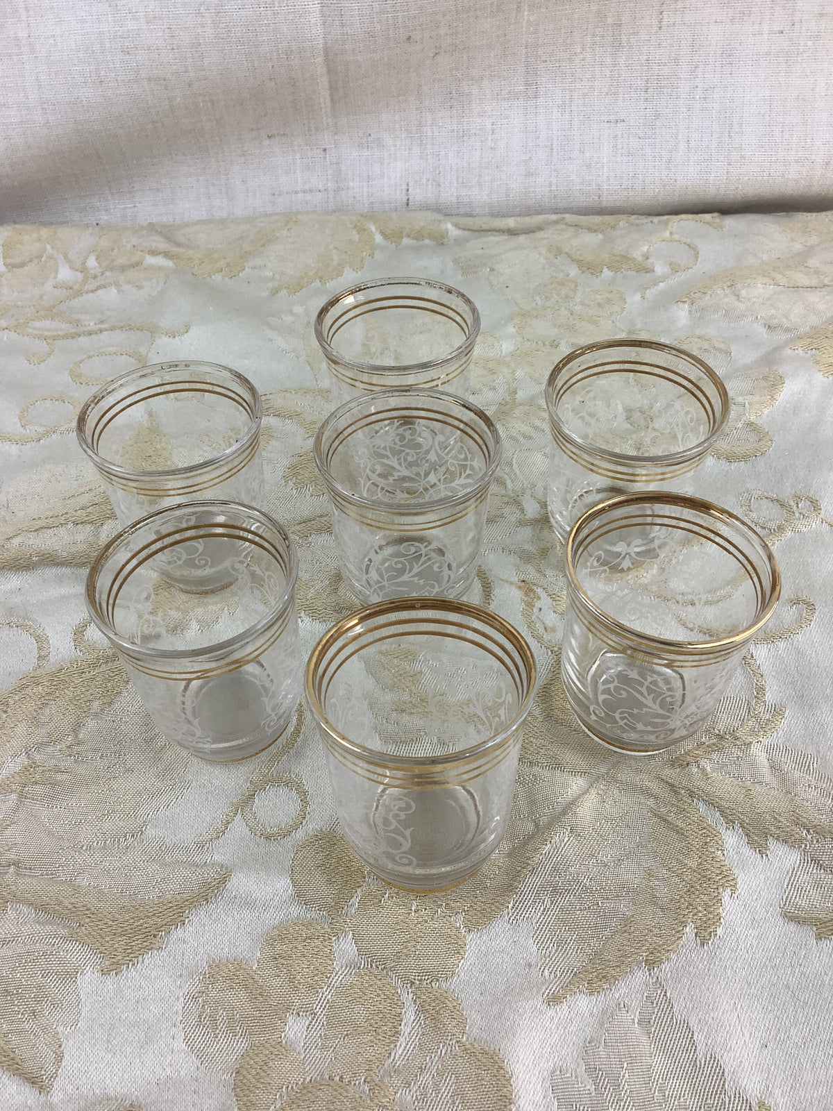 6 Petits verres Vintage