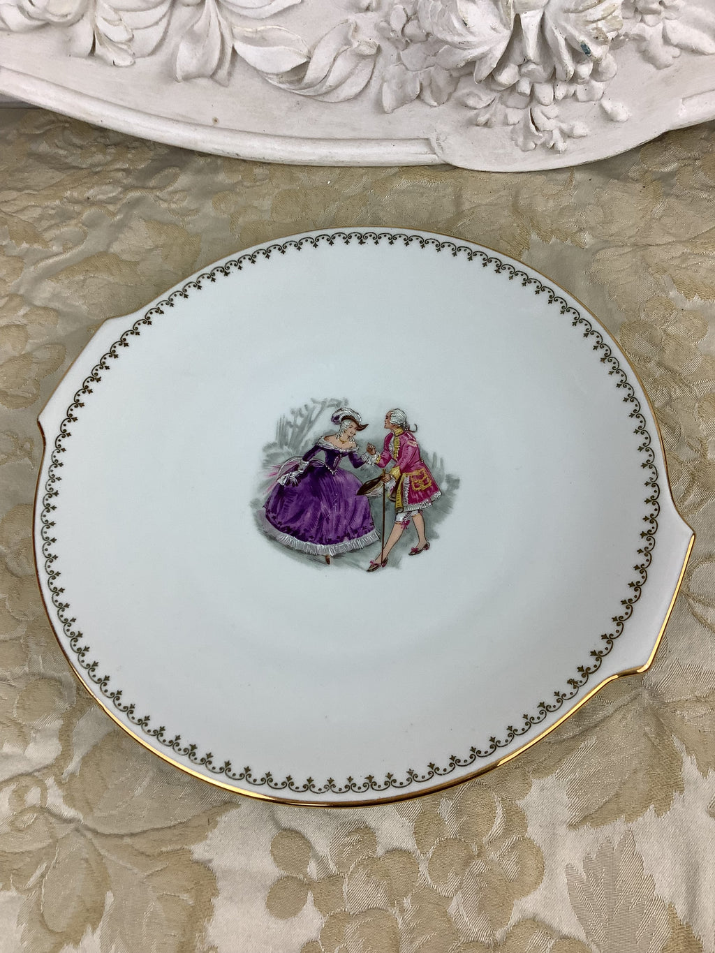 Ancien Plat à dessert en Porcelaine de Limoges France