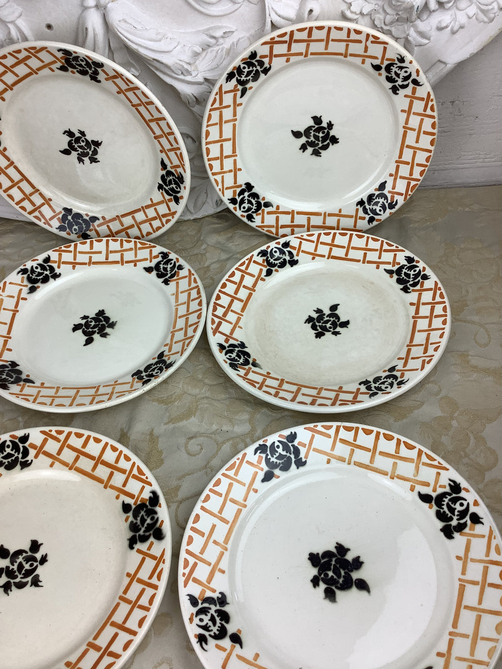6 assiettes à dessert Badonviller – Modèle Roscoff – Réf. 26 B