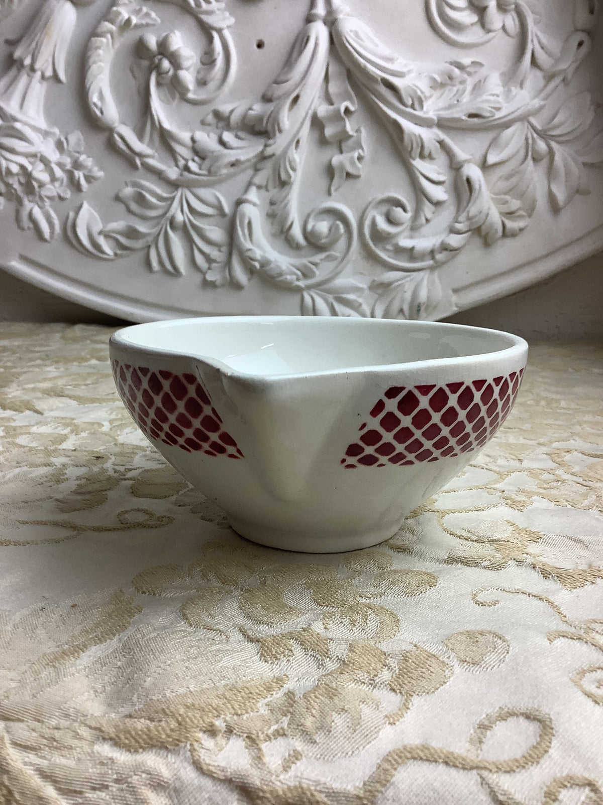 Saucière ancienne Céranord Saint-Amand – Faïence Art déco – Réf. 23G