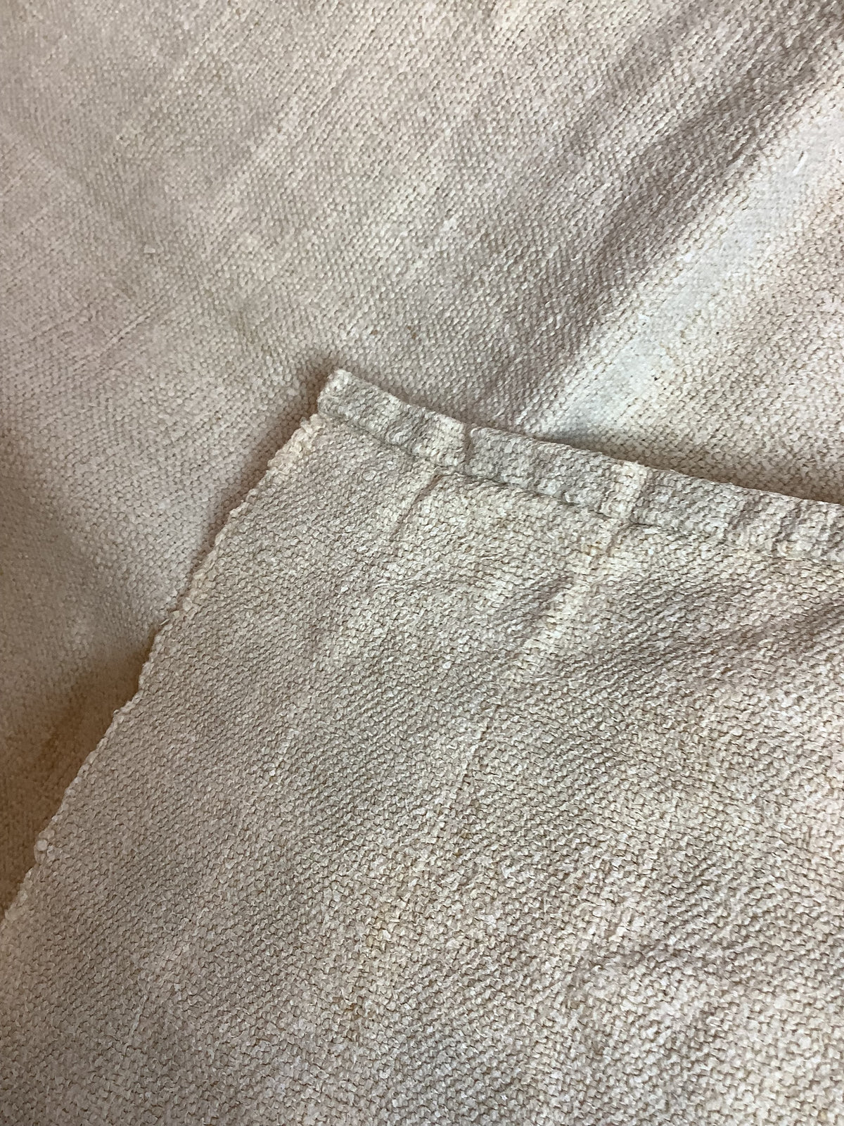 Ancien torchon en toile rustique – Réf. 179