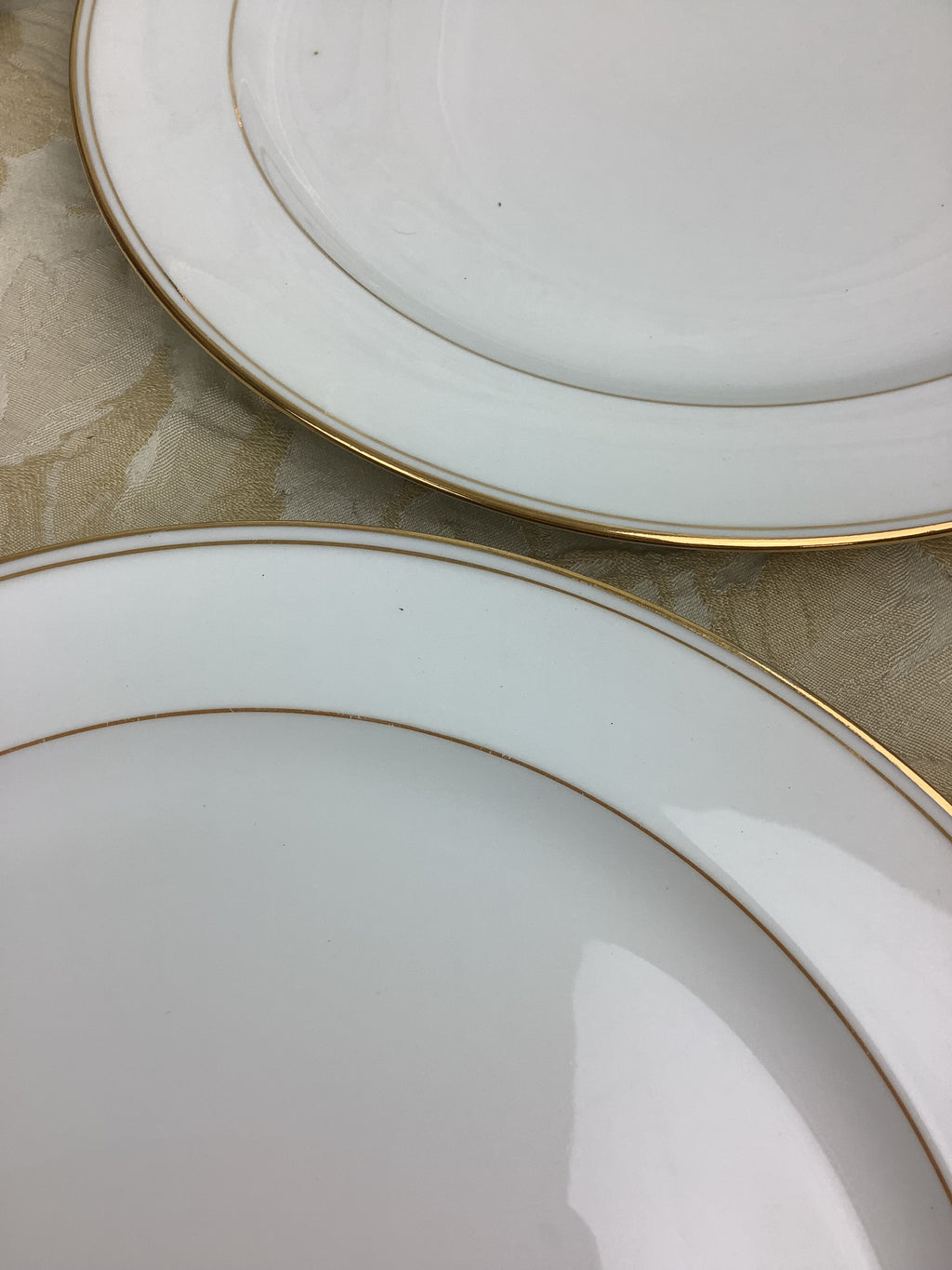 6 assiettes plates en porcelaine de Limoges – Réf. 27I