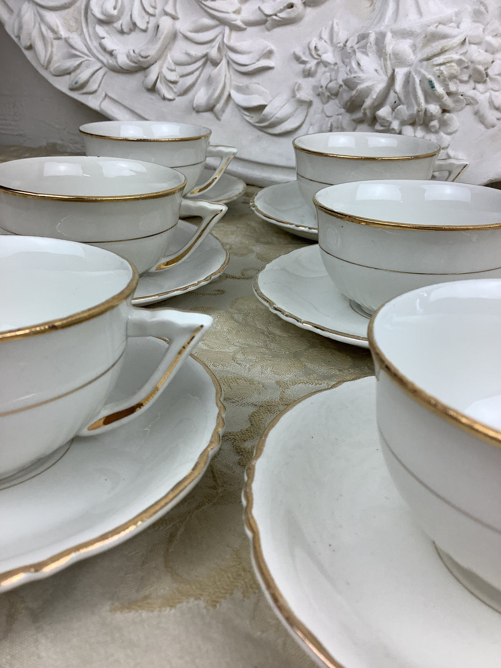 6 Tasses et 6 soucoupes Moulins des loups France