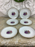 6 Assiettes à dessert anciennes en Porcelaine de Limoges France