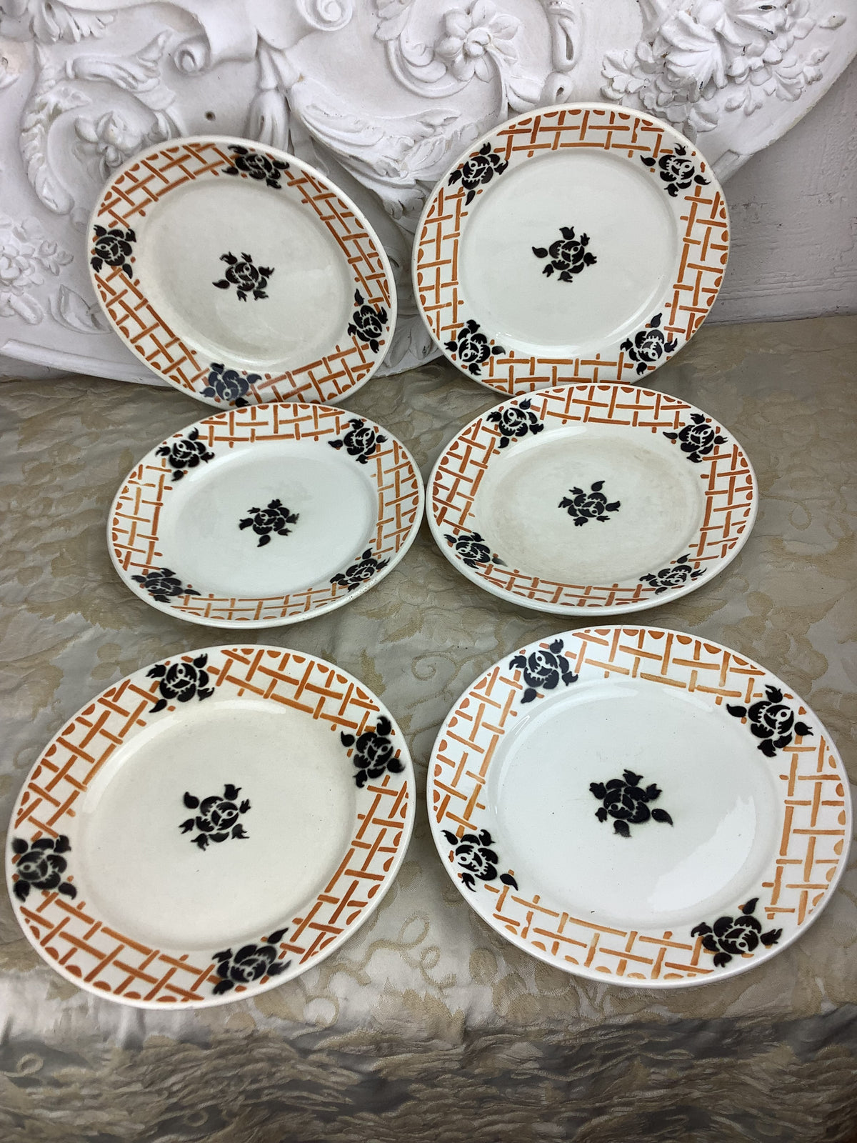 6 assiettes à dessert Badonviller – Modèle Roscoff – Réf. 26 B