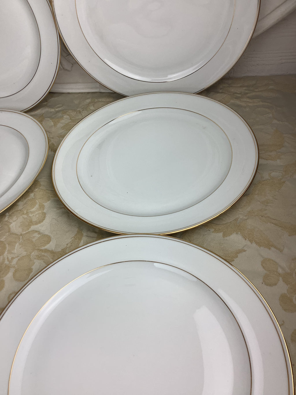 6 assiettes plates en porcelaine de Limoges – Réf. 27I
