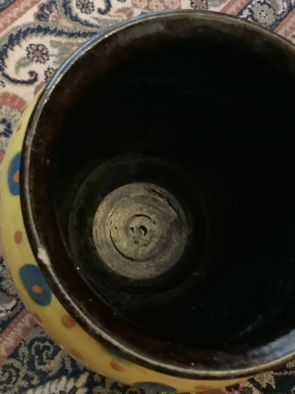 Grand vase boule Art déco en céramique de Savoie – Émile Simonod, modèle 147 – Réf. 147