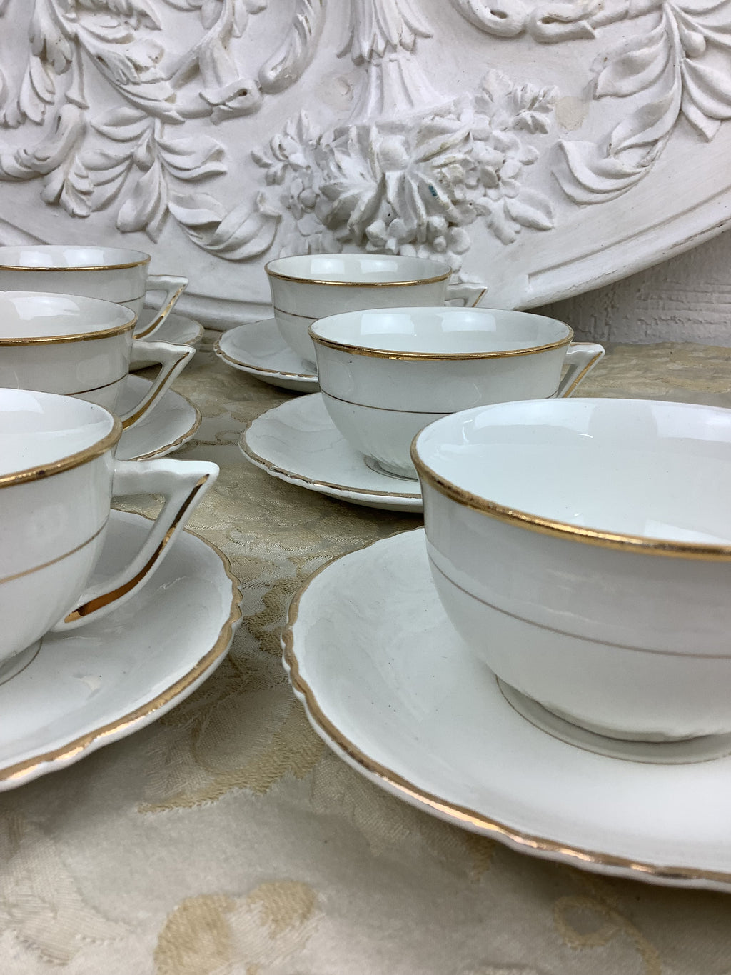 6 Tasses et 6 soucoupes Moulins des loups France