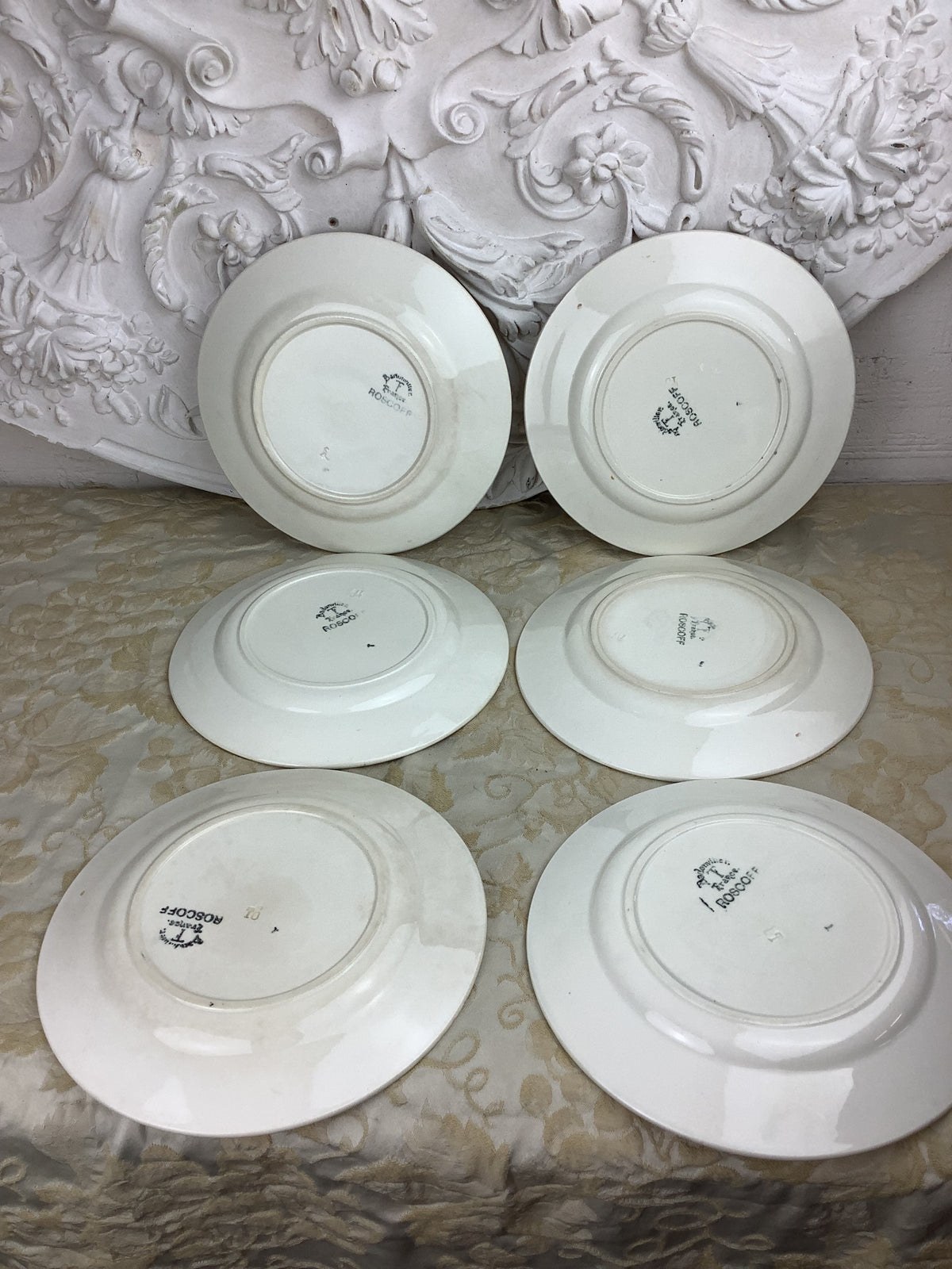 6 assiettes à dessert Badonviller – Modèle Roscoff – Réf. 26 B