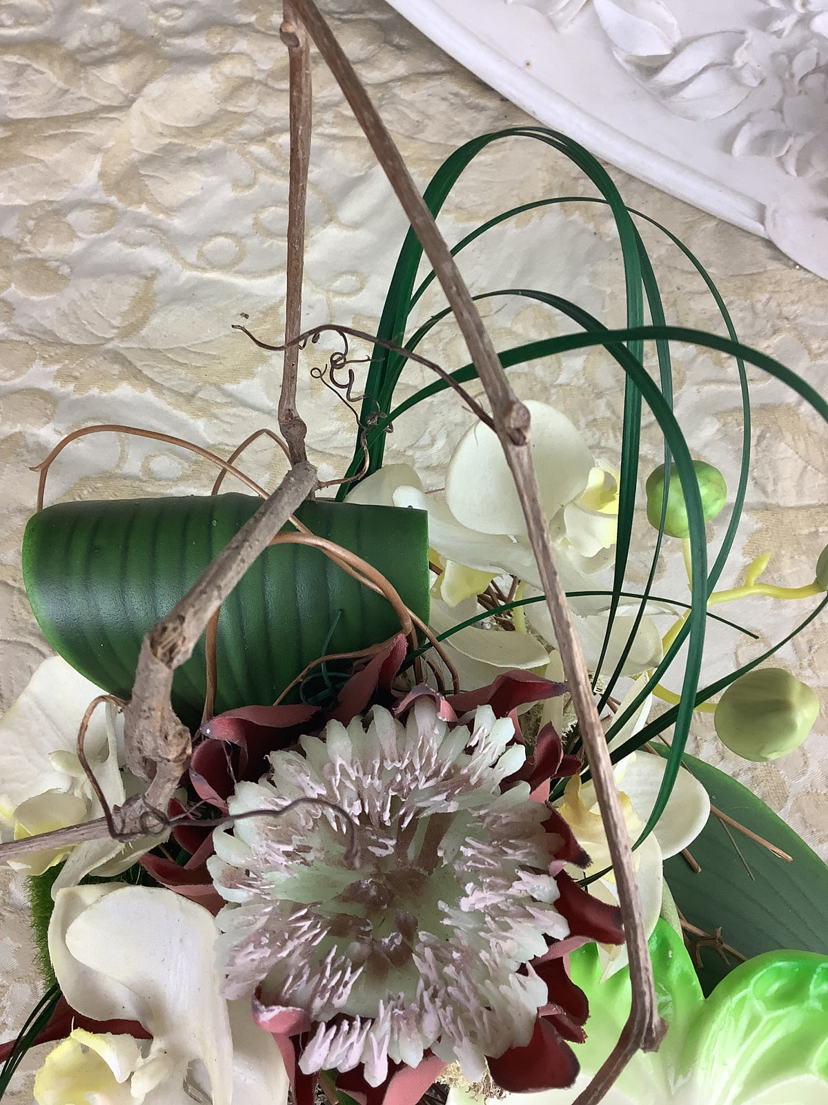 Creation Artisanale Composition Fleurs Artificielles