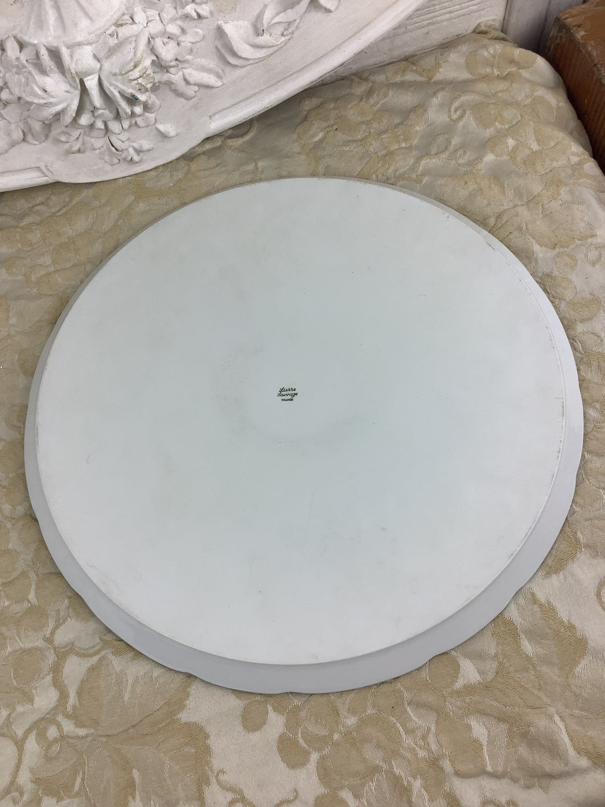 Ancien Grand Plat rond en Porcelaine de Limoges France