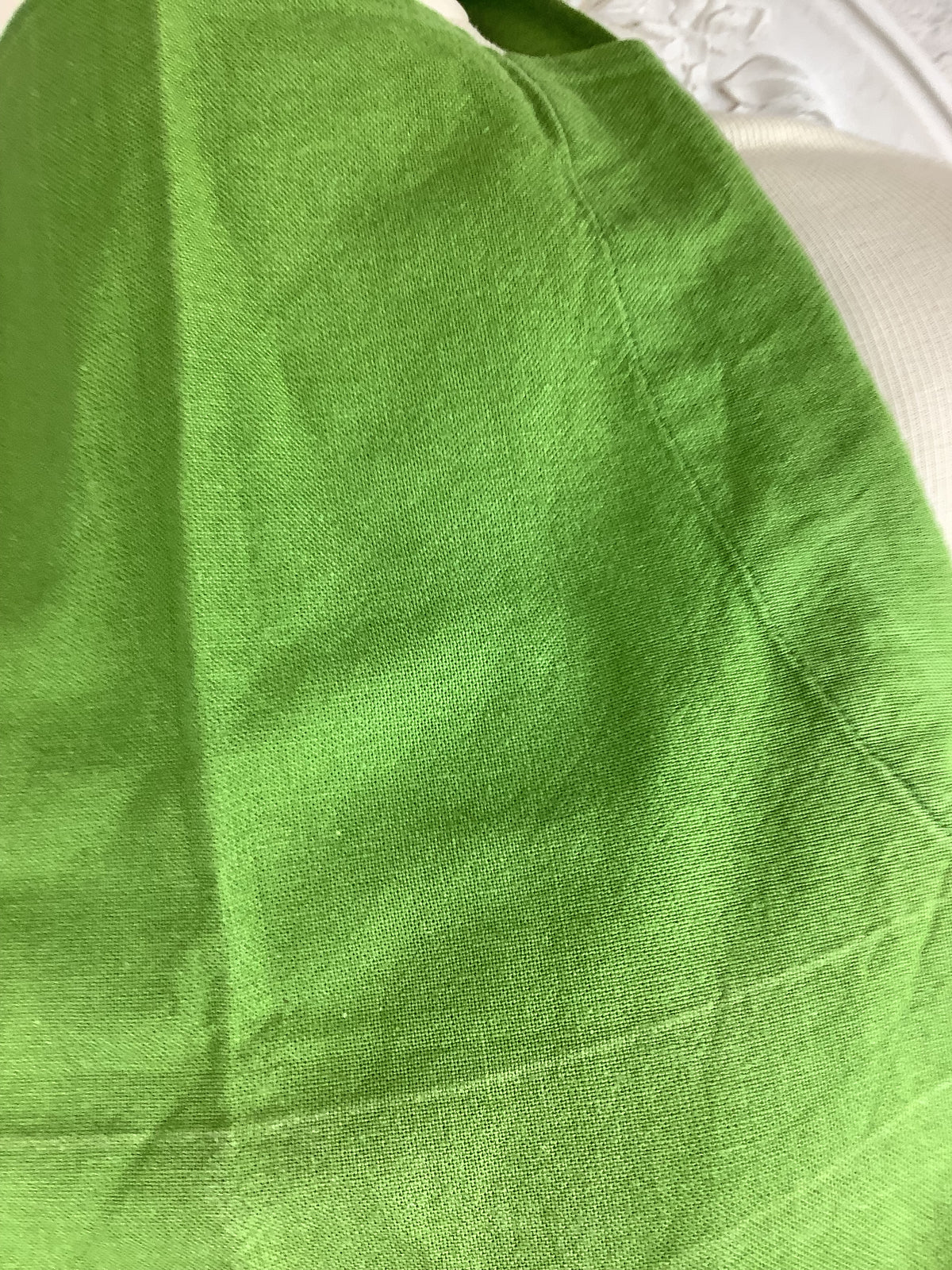Vintage green apron with fern pattern – Ref. 57