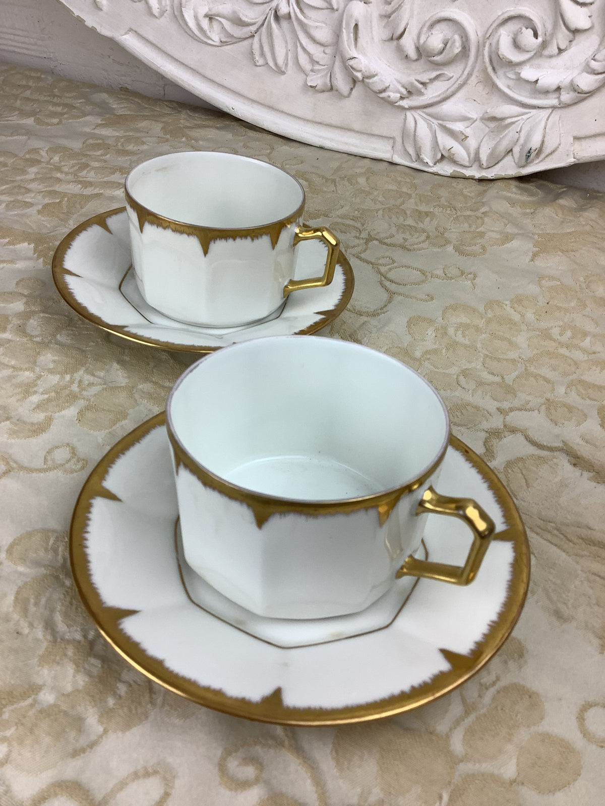 Duo de Tasses et soucoupes Porcelaine France -Ref 25s