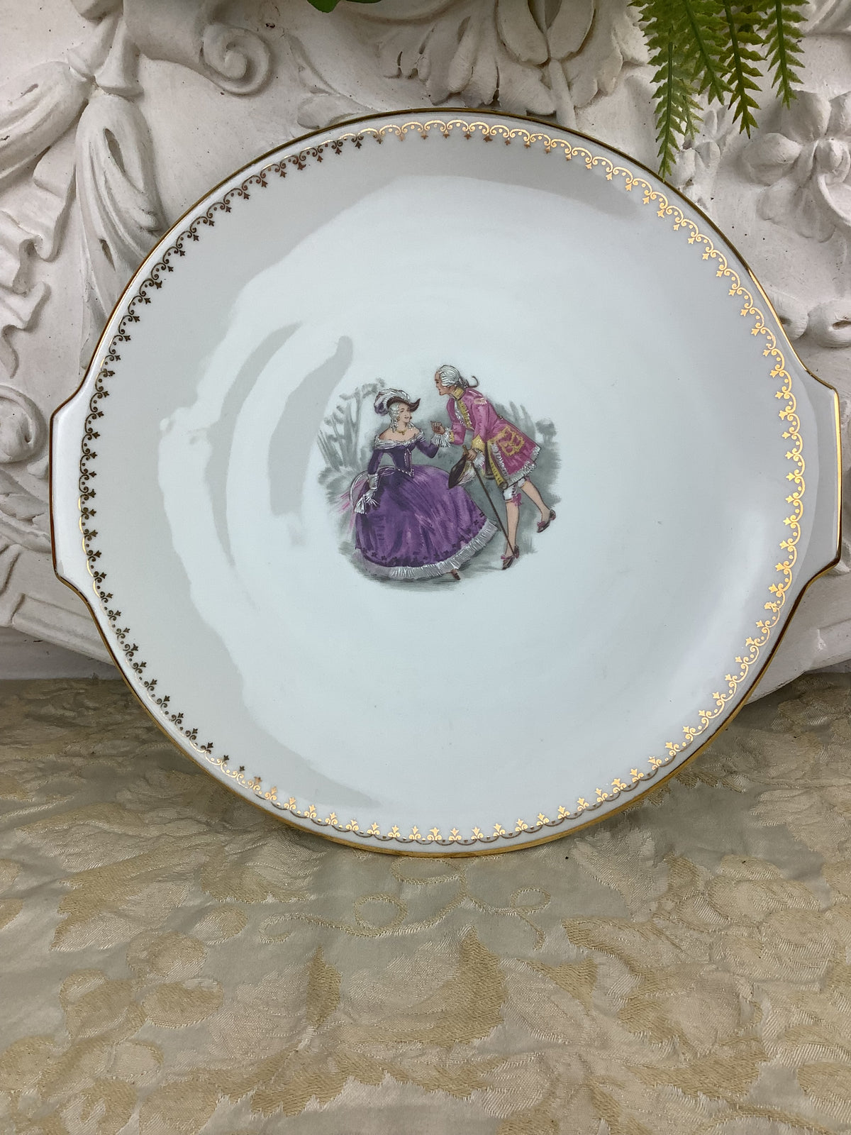 Ancien Plat à dessert en Porcelaine de Limoges France