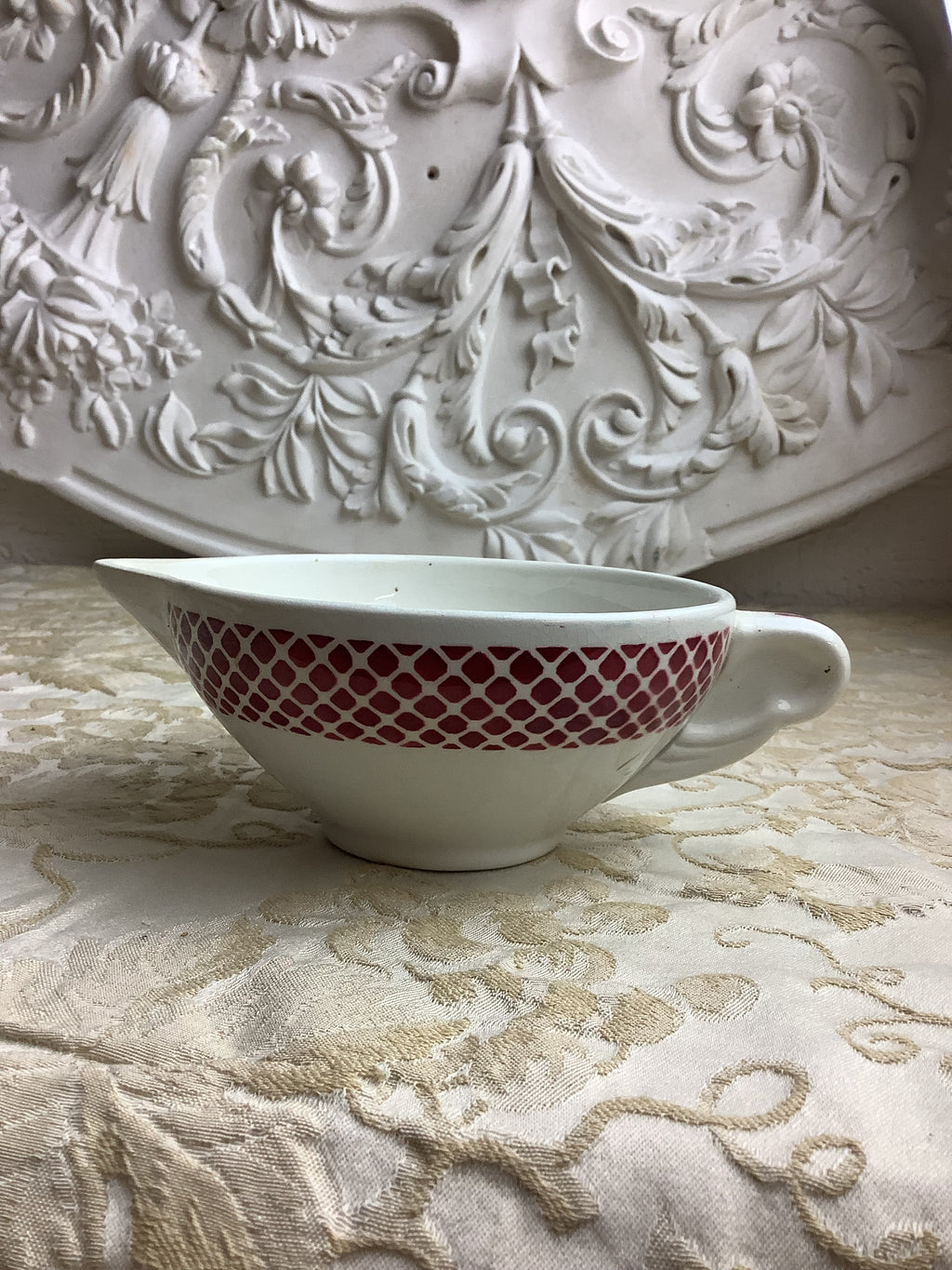 Saucière ancienne Céranord Saint-Amand – Faïence Art déco – Réf. 23G