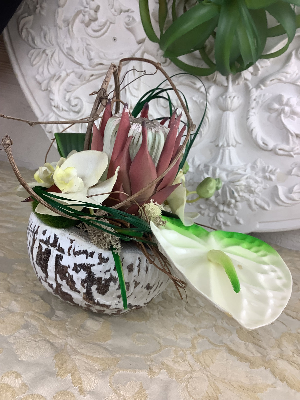 Creation Artisanale Composition Fleurs Artificielles