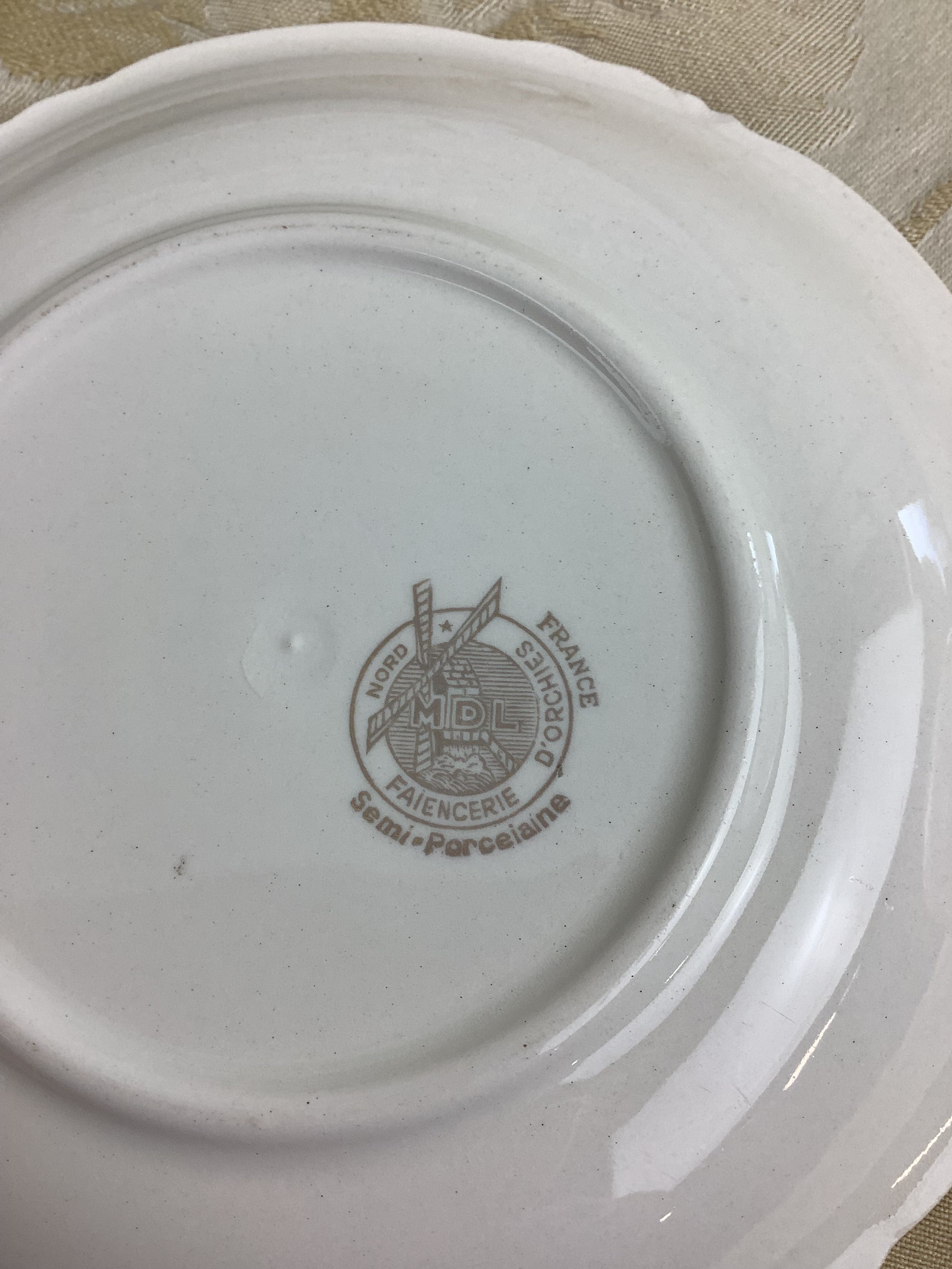6 Tasses et 6 soucoupes Moulins des loups France