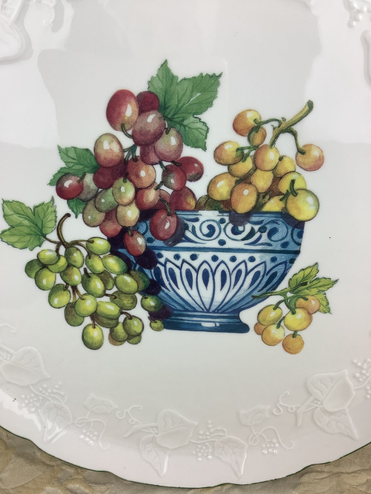 Ancien Grand Plat rond en Porcelaine de Limoges France