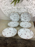 6 Assiettes Creuses anciennes Porcelaine de Limoges France