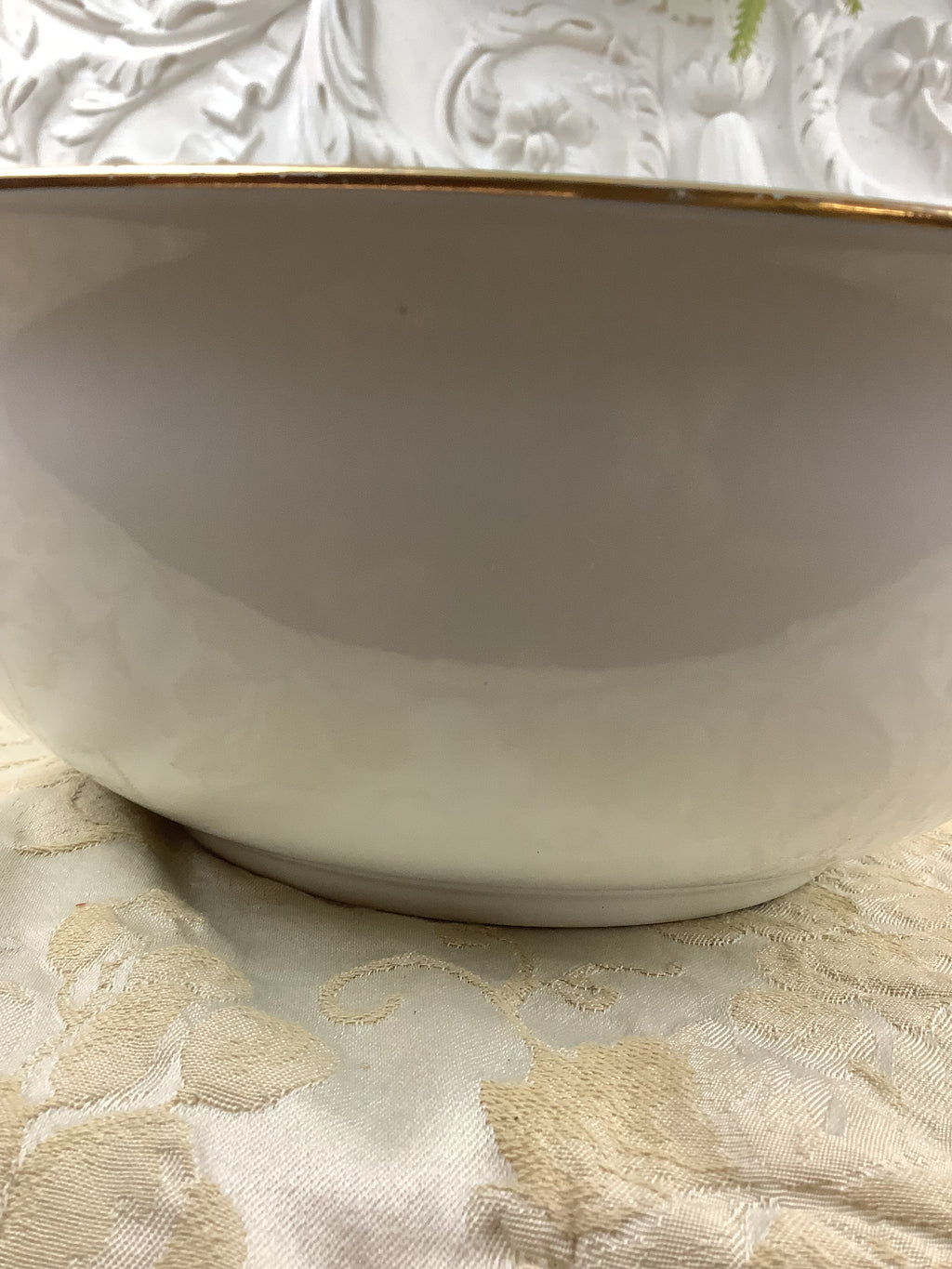 Ancien Saladier en Porcelaine de Limoges - décor gibier et chasse