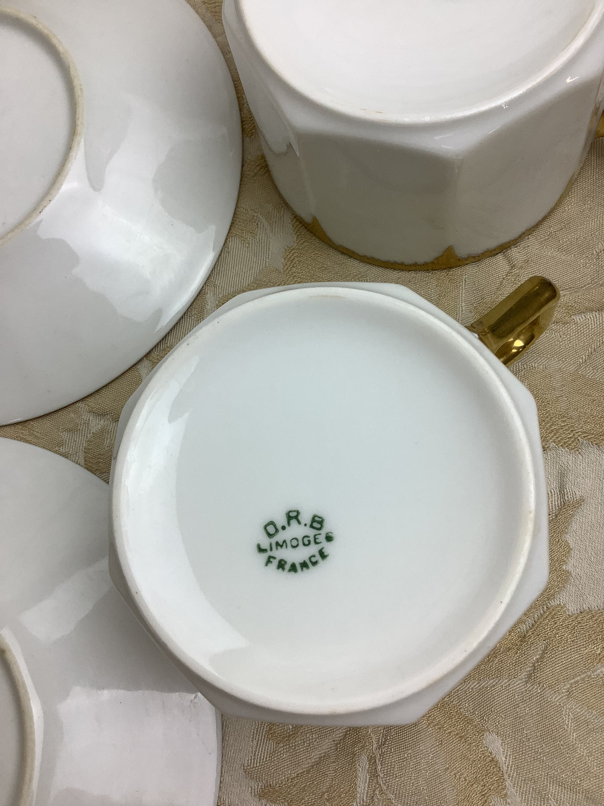 Duo de Tasses et soucoupes Porcelaine France -Ref 25s