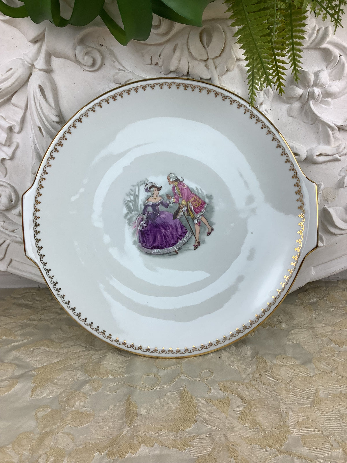 Ancien Plat à dessert en Porcelaine de Limoges France