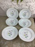 6 Assiettes creuses anciennes Porcelaine Limoges France