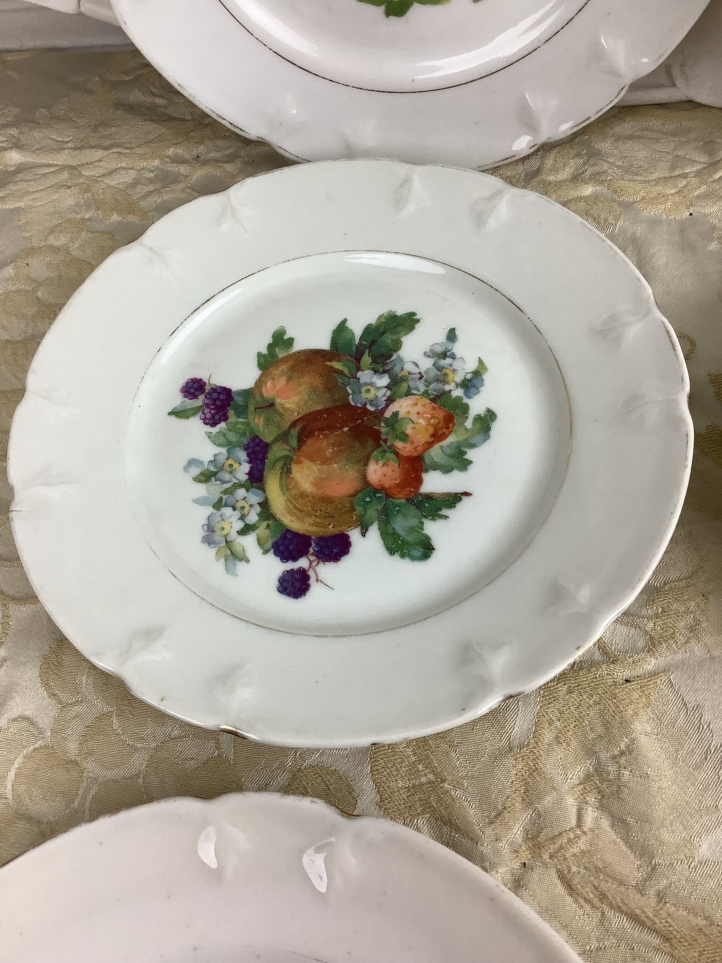 6 Assiettes à dessert anciennes Limoges France